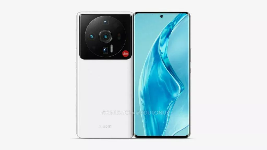 Xiaomi 12 Ultra rendery OnLeaks záda displej