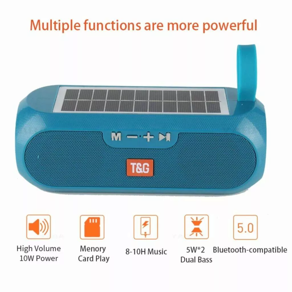 Bluetooth reproduktor se solárním nabíjením funkce