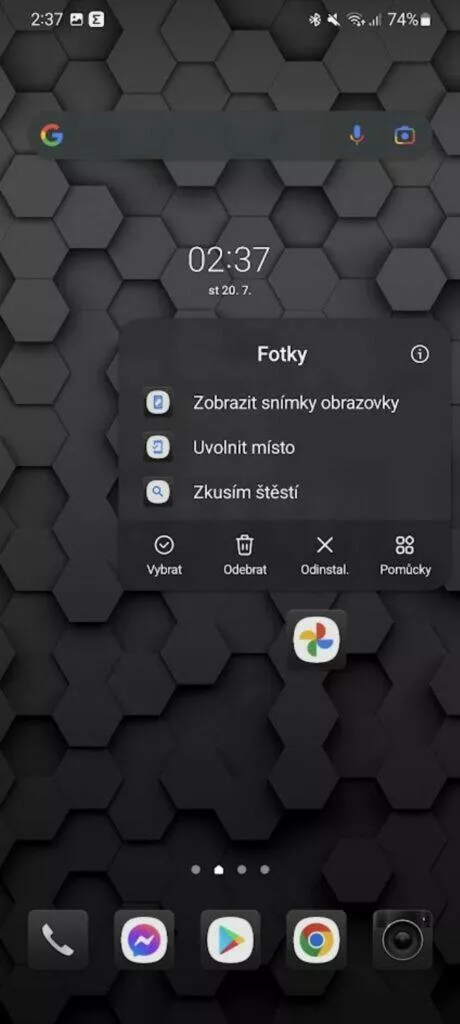 Fotky Google zástupce snímky obrazovky screenshoty plocha