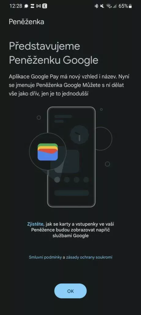 Google Peněženka Wallet náhrada Google Pay 1 představení