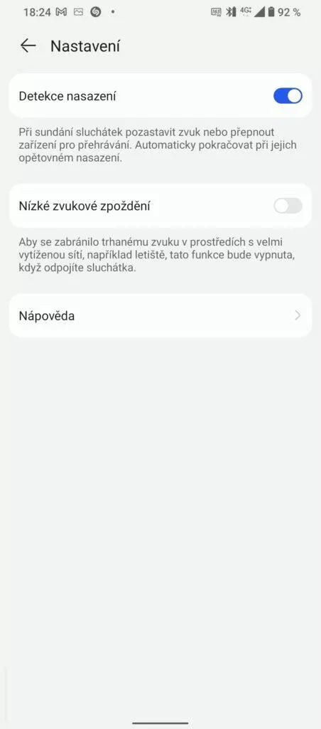 huawei sluchátka aplikace
