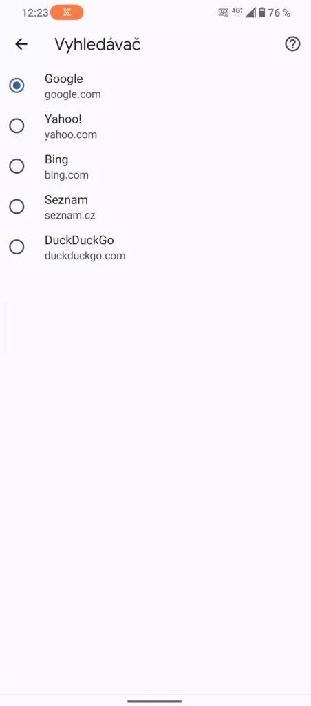 jak změnit výchozí vyhledávání v google chrome