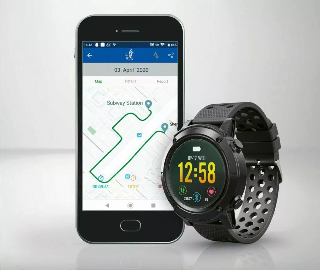 LIDL Silvercrest chytré hodinky GPS aplikace