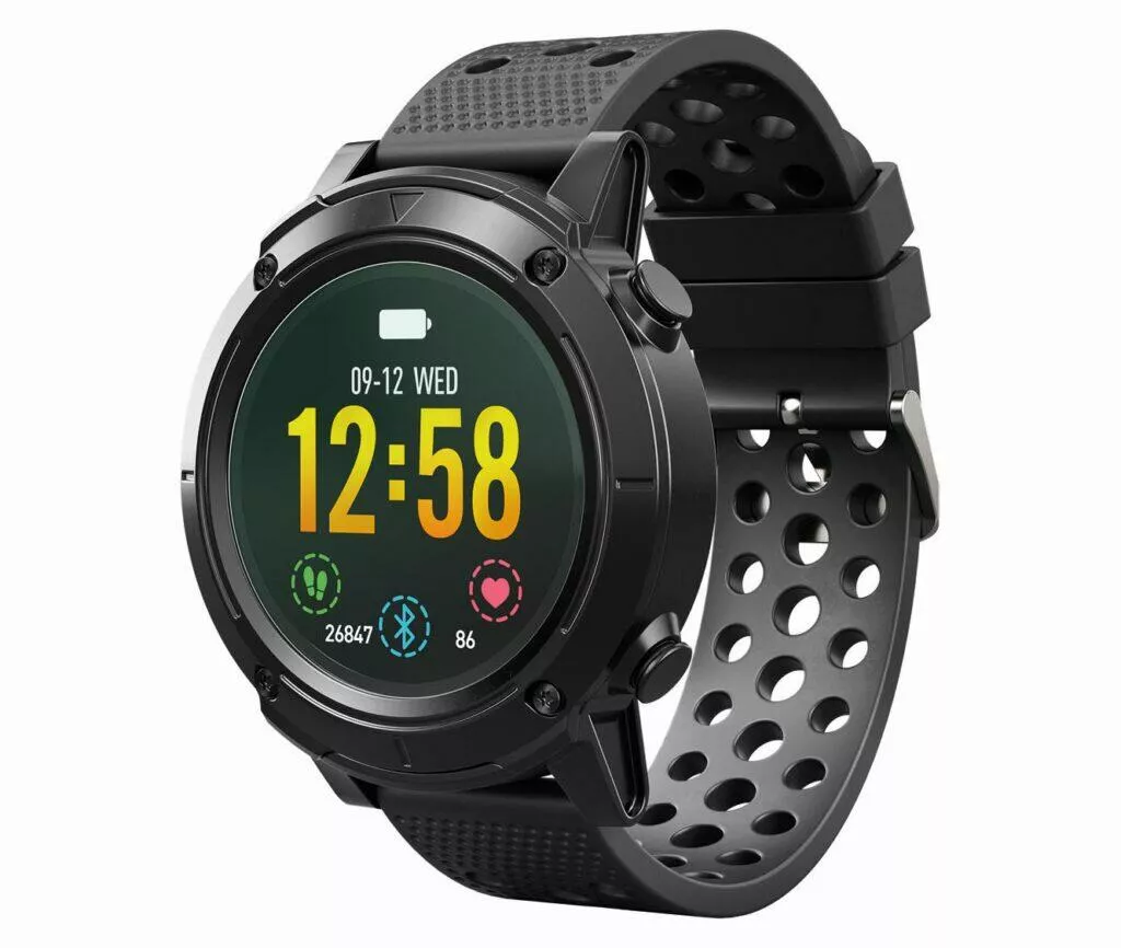 LIDL Silvercrest chytré hodinky GPS tlačítka