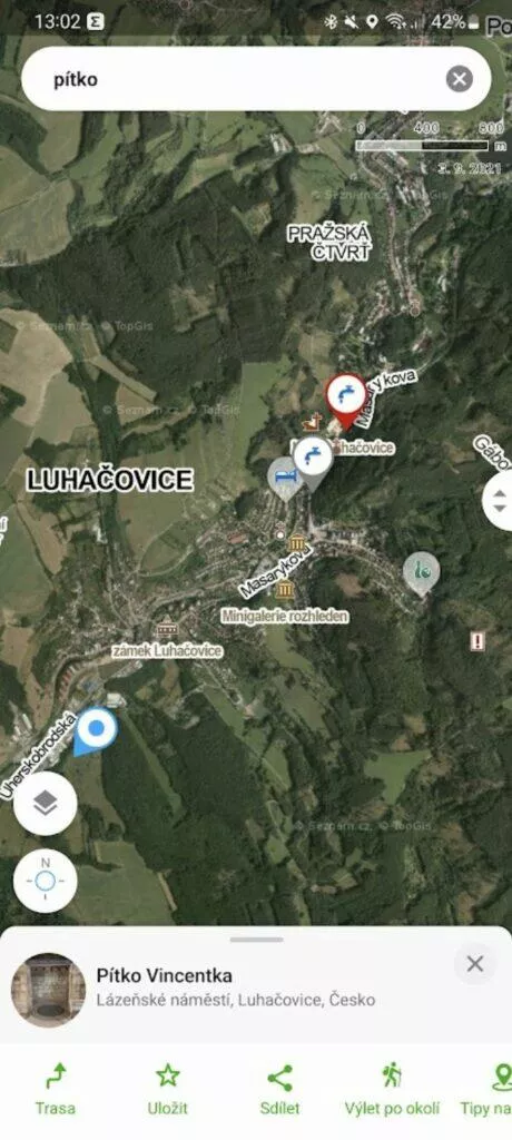 Mapy.cz veřejná pítka Kluci z Prahy 3