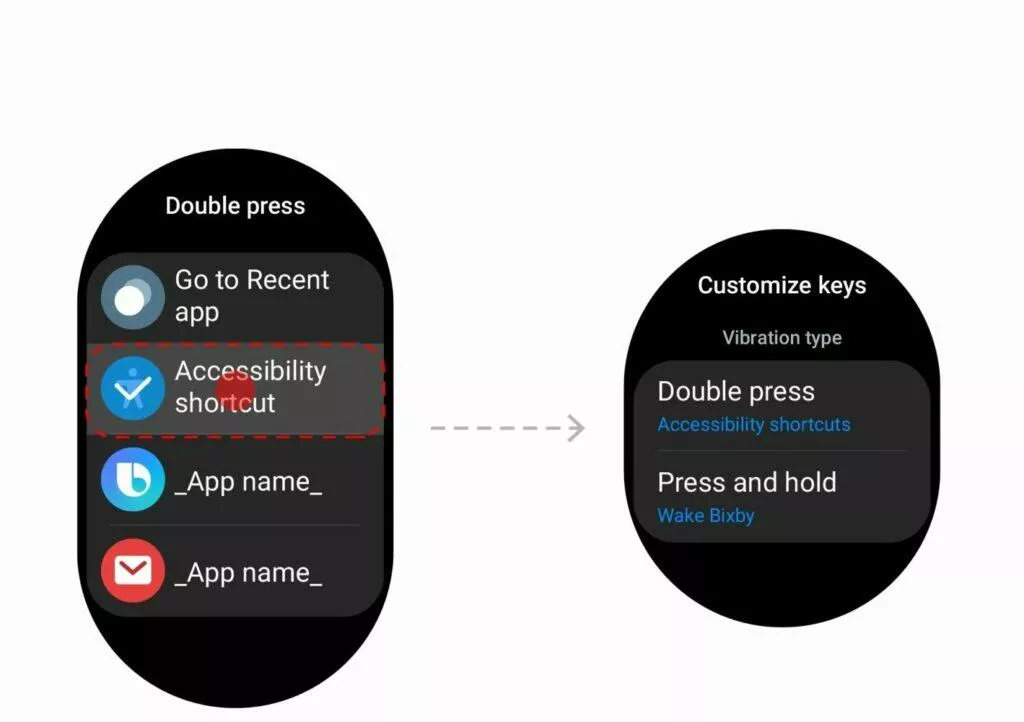 Samsung Galaxy Watch5 Wear OS 3.5 One UI Watch 3.5 usnadnění