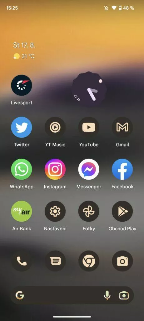 google pixel 6a ikony