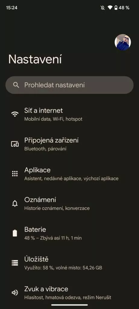 google pixel 6a nastavení
