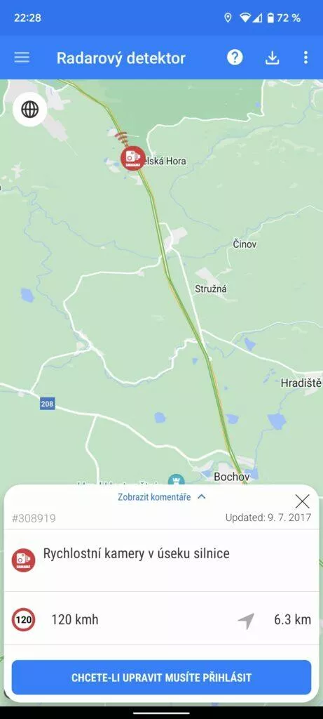 radary čr