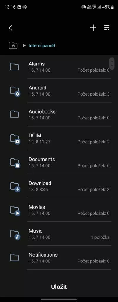 samsung internet stažené soubory