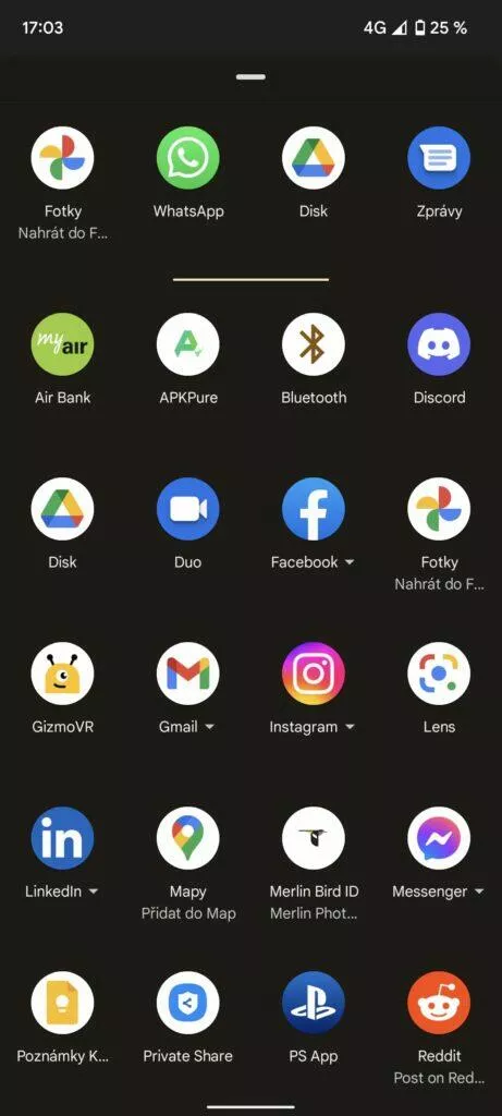 sdílení pixel