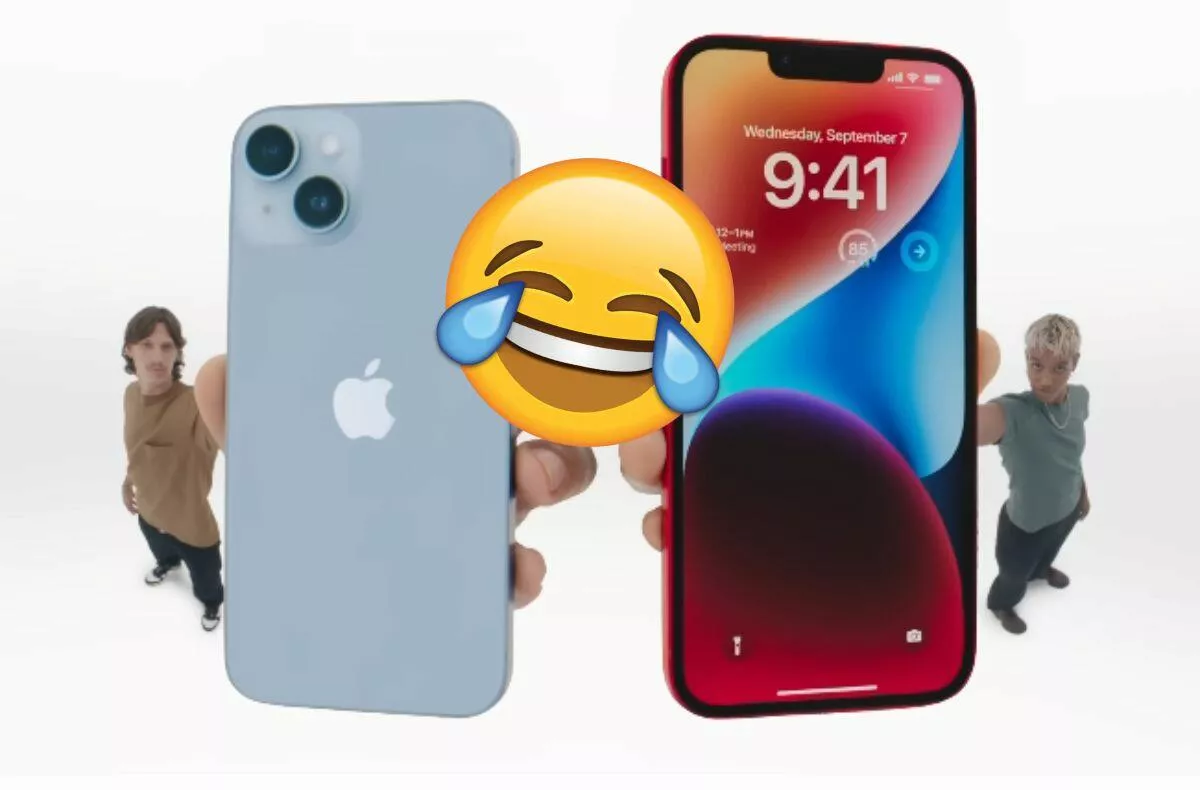 iPhone 14 dcera Steva Jobse mem