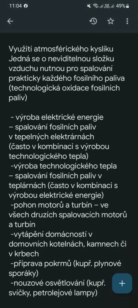 Překladač Google kyslík CZ original