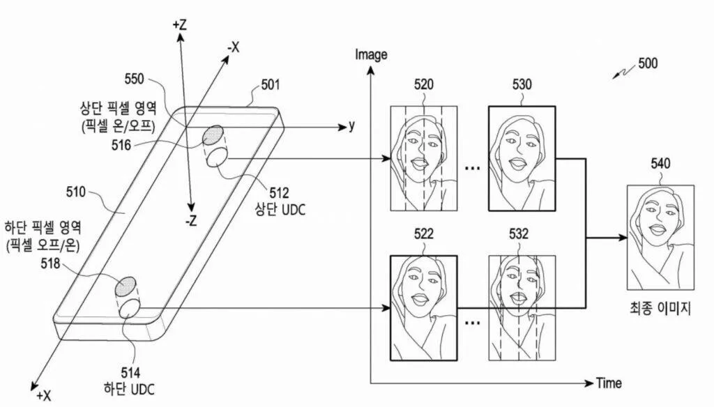 samsung patent dva neviditelne fotaky odemykani schema
