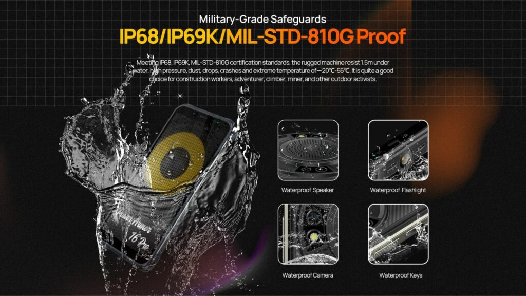 Ulefone Power Armor 16 Pro cena spefifikace baterie reproduktor odolnost