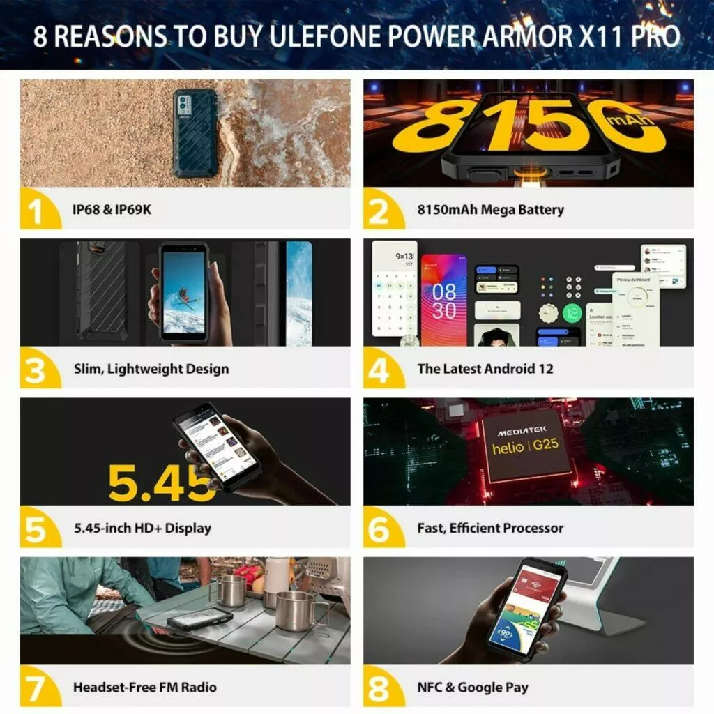 ulefone power armor x11 pro specifikace