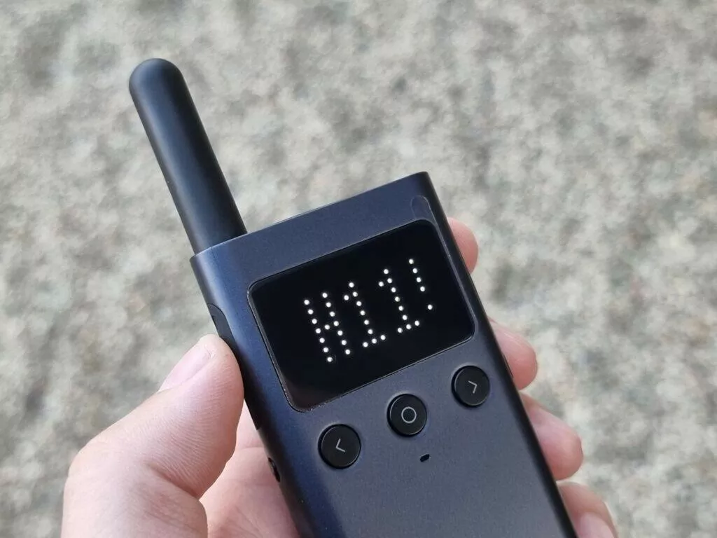 vysílačky Xiaomi Walkie Talkie 1S displej kanál H