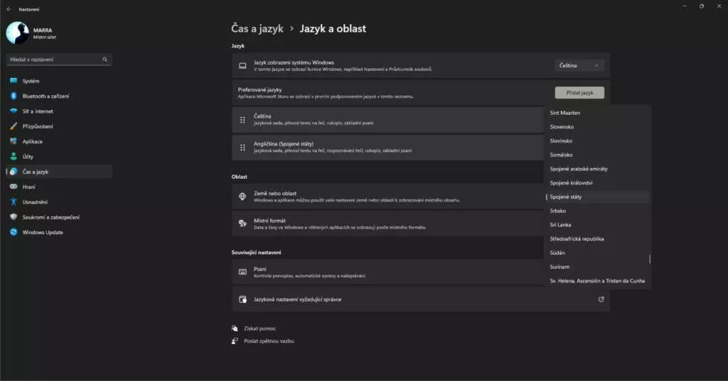 Windows 11 Android aplikace Windows stát