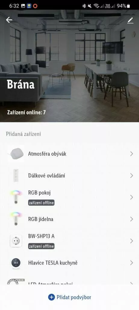 aplikace LIDL Home brána
