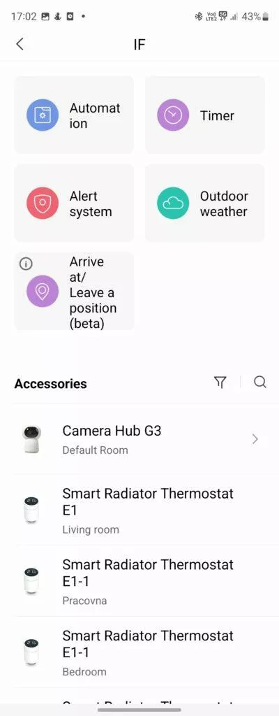 aqara automatizace