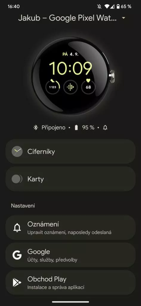 google pixel watch aplikace