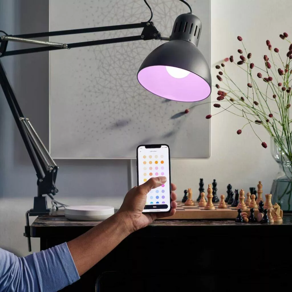 IKEA Matter rozbočovač DIRIGERA mobilní aplikace