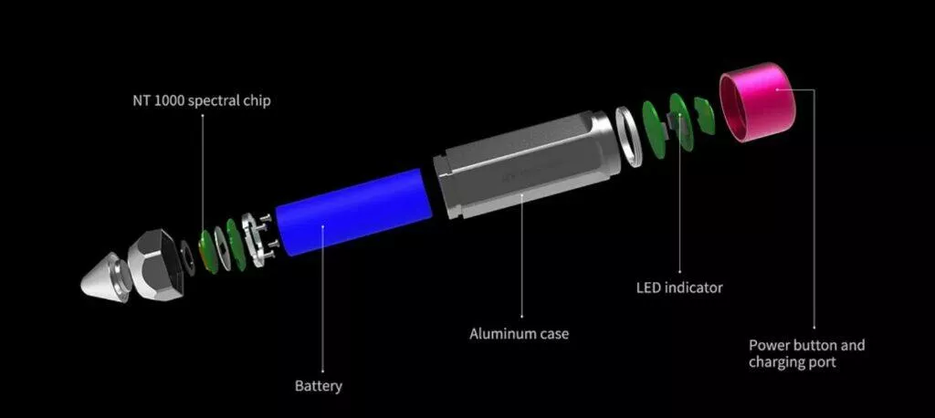 kickstarter magic pencil kouzelna tuzka spektrometr konstrukce