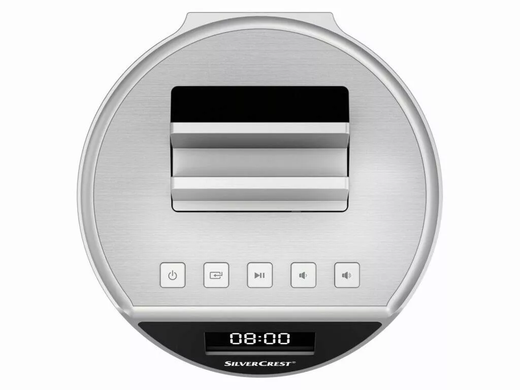 LIDL stojanový Bluetooth reproduktor Silvercrest akce sleva horní panel