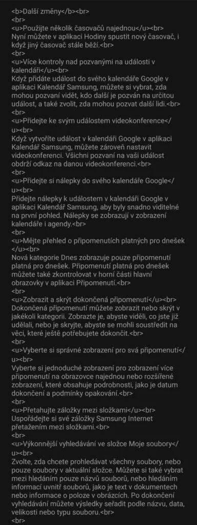 Samsung Galaxy S22 One UI 5.0 Android 13 update aktualizace changelog 10