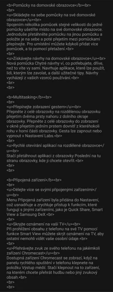 Samsung Galaxy S22 One UI 5.0 Android 13 update aktualizace changelog 3