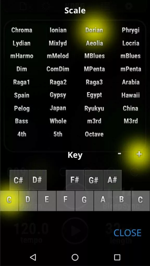 aplikace KORG Kaossilator pro Android sleva 3