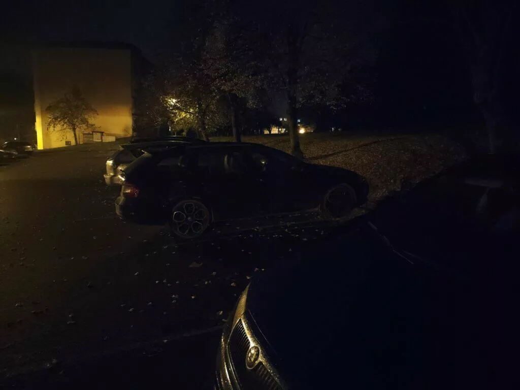 noční režim parkoviště off
