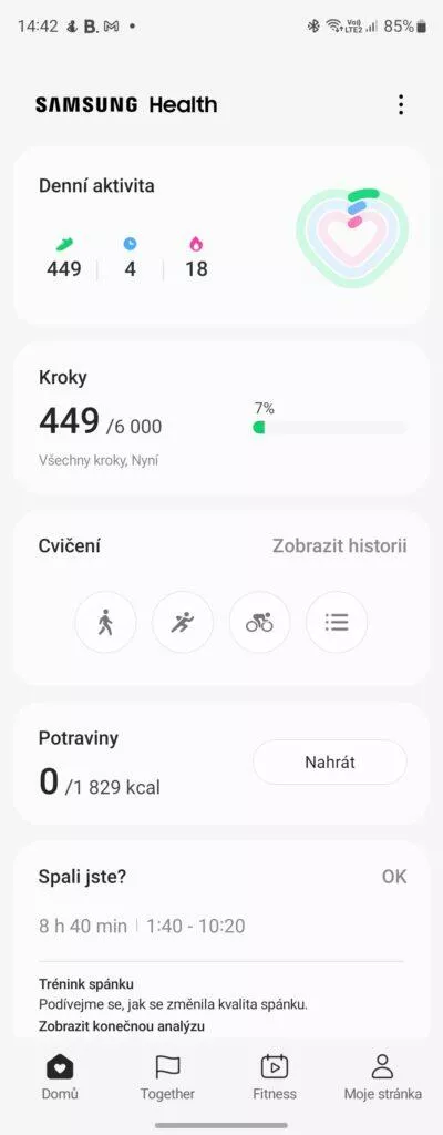 samsung galaxy watch5 pro zdraví aplikace