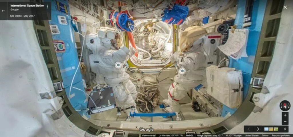 Street View alternativní snímání ISS