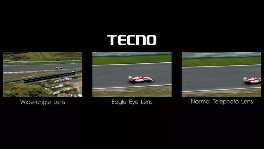 Tecno Eagle Eye Lens orlí oko krystaly telefoto ukázka 1