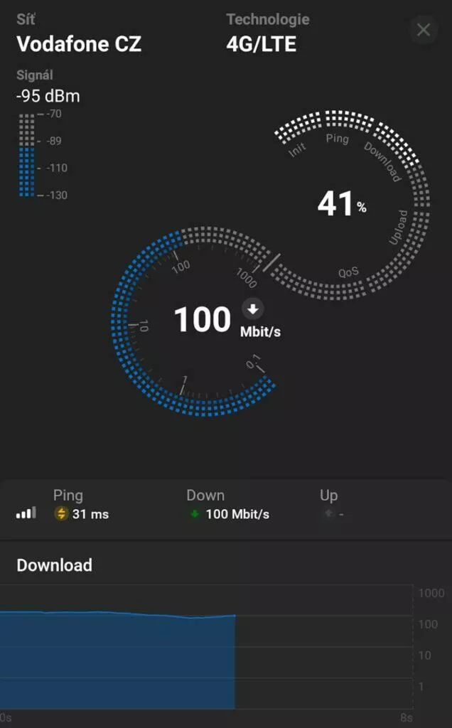 ČTÚ NetTest mobilní aplikace Android měření