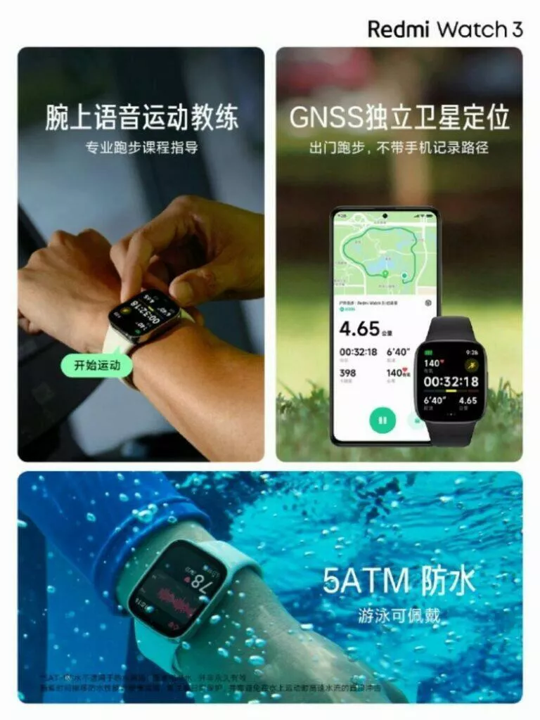 hodinky redmi watch 3 vlastnosti
