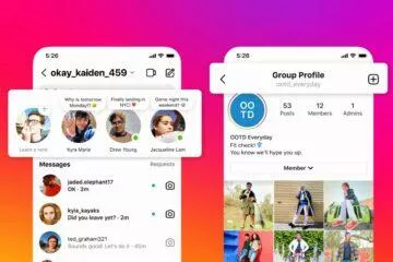Instagram poznámky skupinové profily
