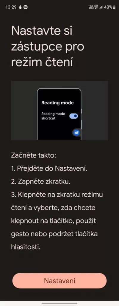 režim čtení