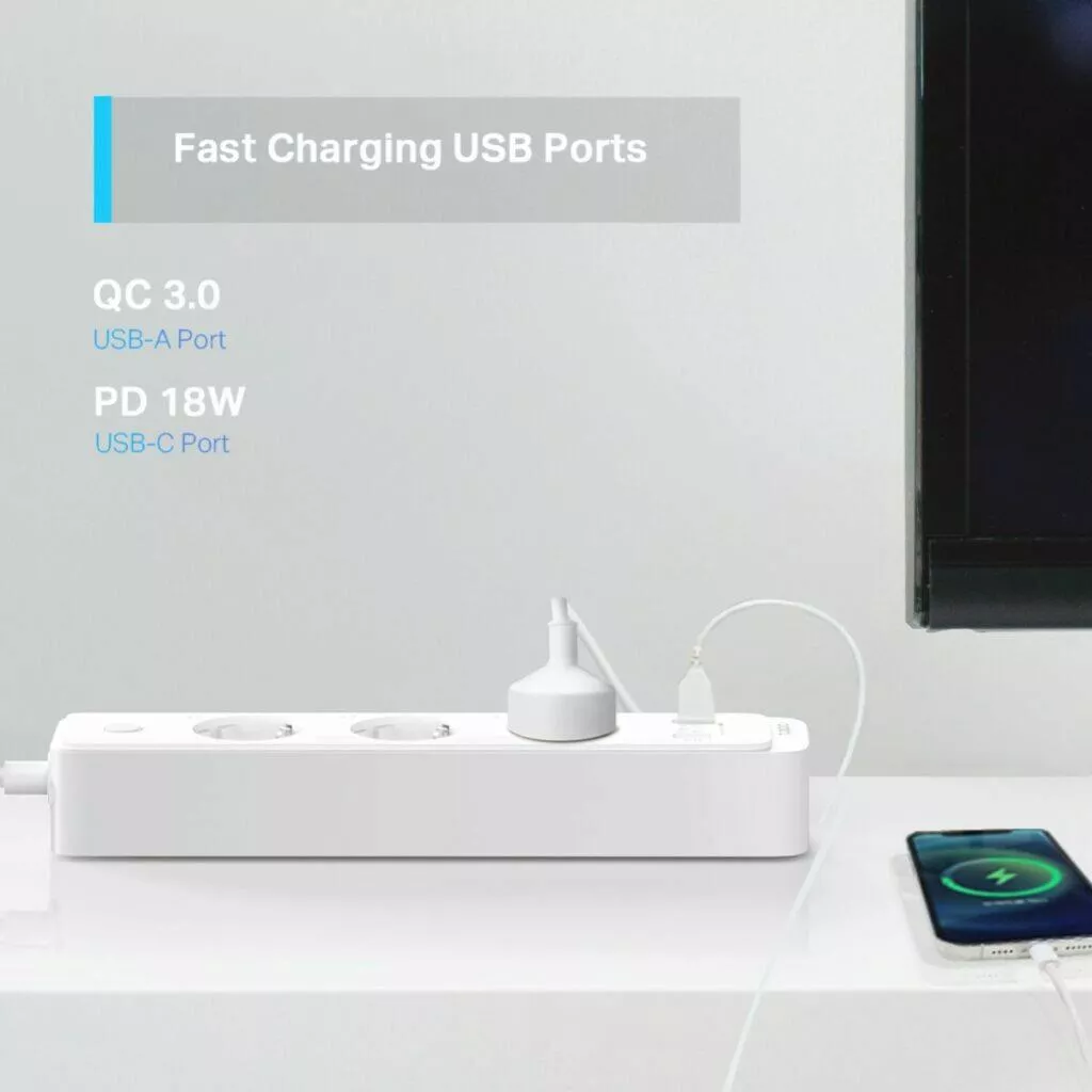 TP-Link Tapo P300 chytrý prodlužovací kabel QC PD