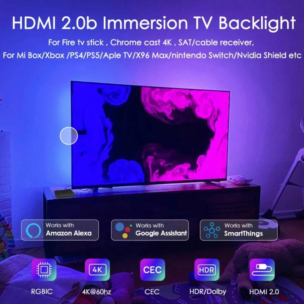 Ambientní LED světlo za TV či monitor