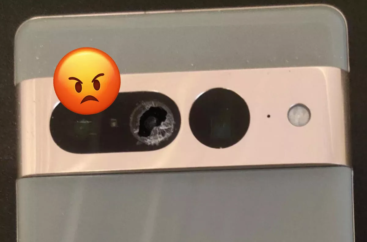 google pixel 7 praskly fotoaparat