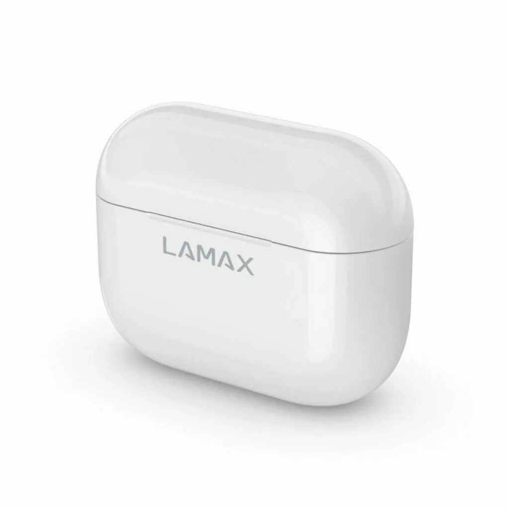 LAMAX Clips1 bezdrátová sluchátka pouzdro bílá