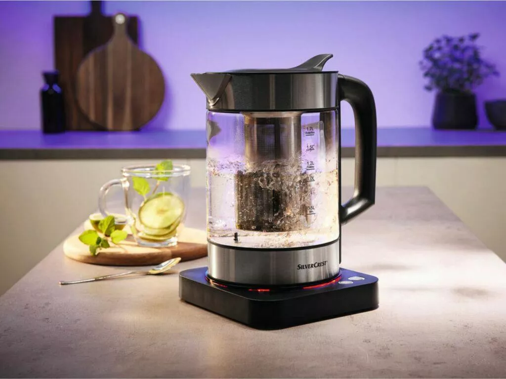 LIDL chytrá rychlovarná konvice Silvercrest Smart SWS 3000 A1 čaj