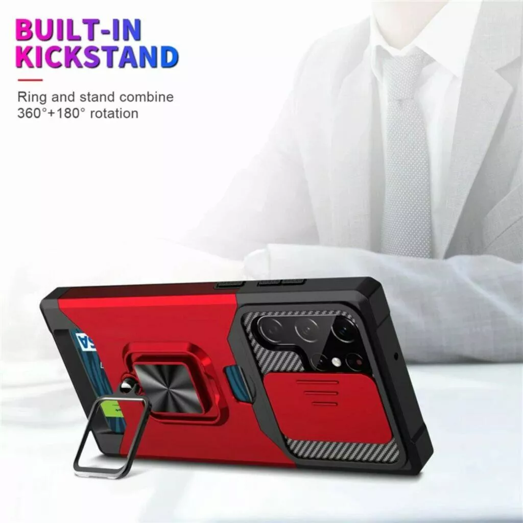 Samsung obal AliExpress Drsňák i se stojánkem a kapsou na kartu