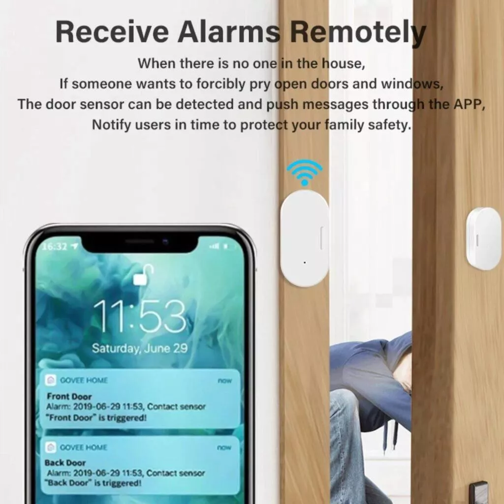 AliExpress Zigbee Wi-Fi smart prvky na chatu Dveřní okenní senzory aplikace