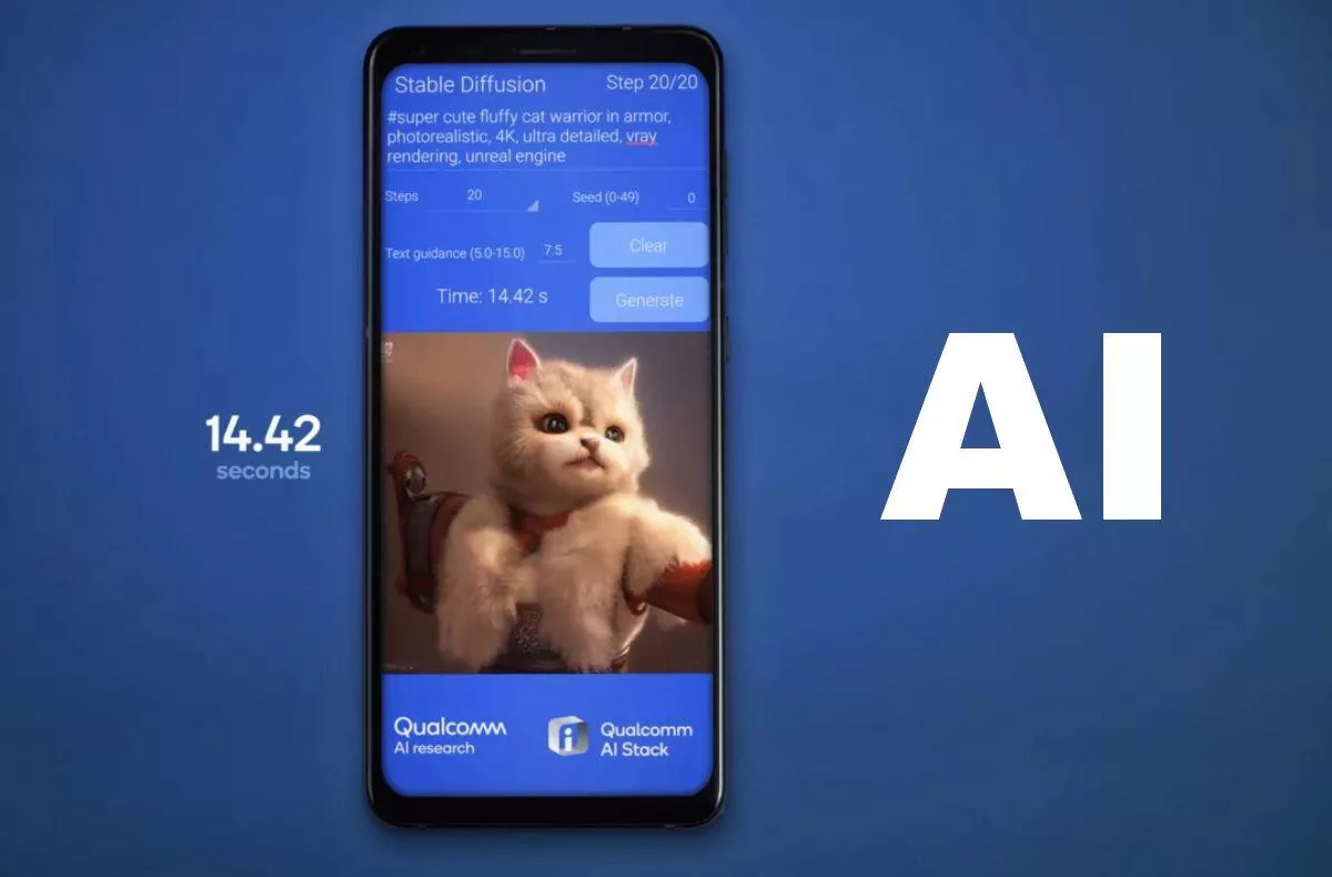 Android AI Qualcomm umělá inteligence obrázky kreslení
