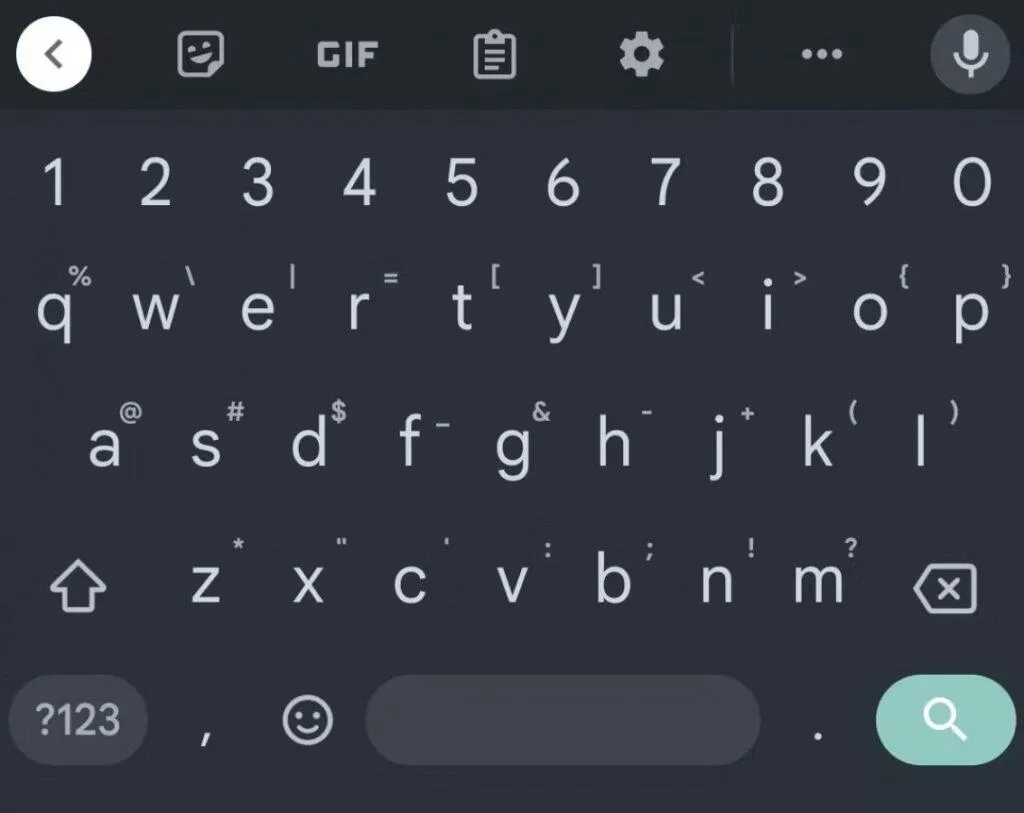 gboard stará verze