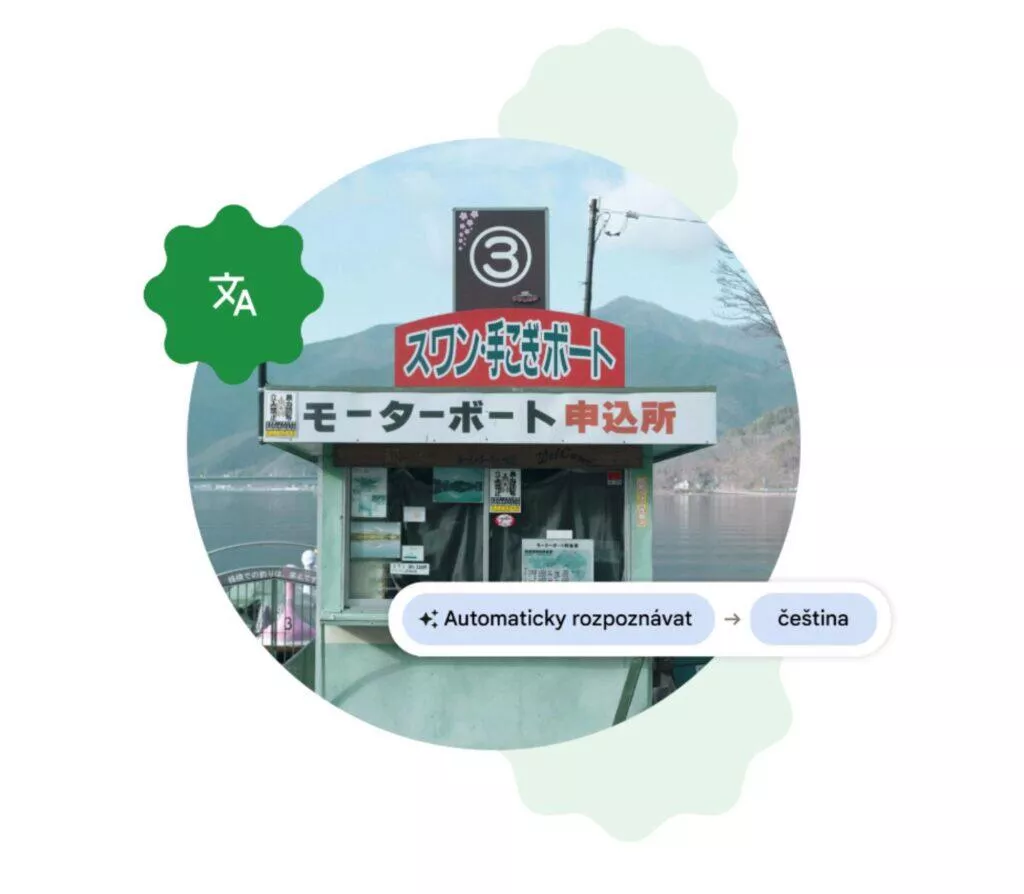 Google Lens překlad originál