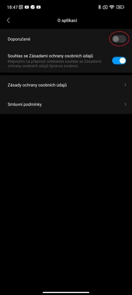 jak vypnout reklamu xiaomi